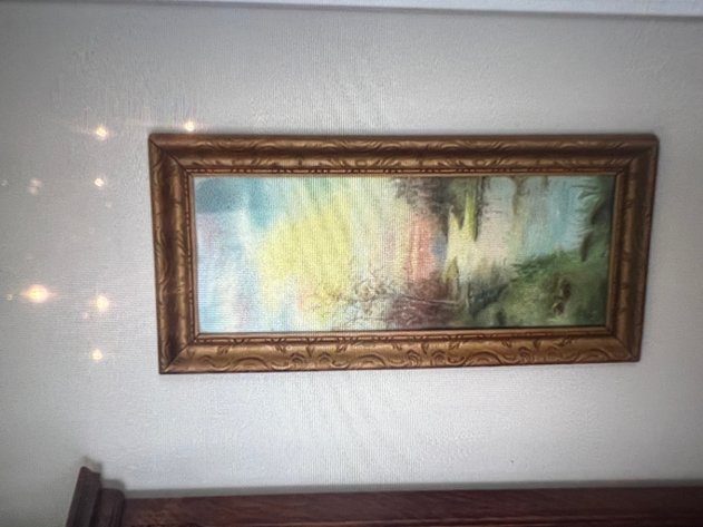 Image for Framed landscape painting