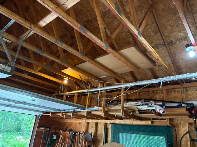 Image for 1989 Capri 14.2 sailboat, galvanized, trailer, mast in rafters of garage