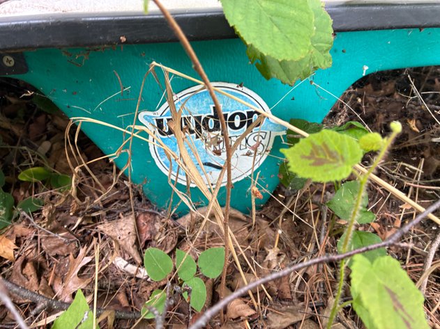 Image for Sun Dolphin paddle boat, broken paddle wheel