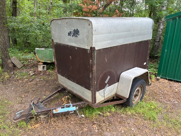 Image for 6x4 enclosed trailer, wood floor