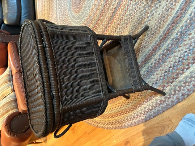 Image for Wicker sewing notions basket