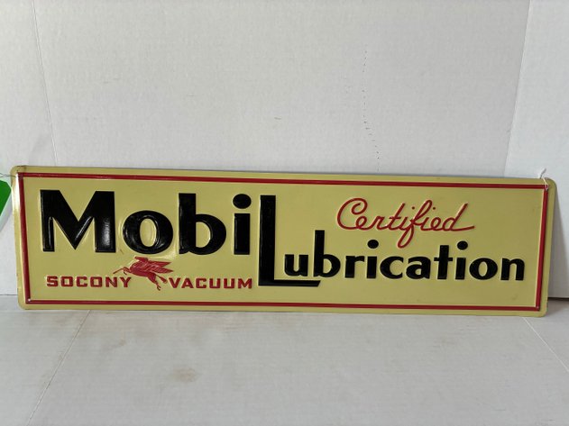 Image for Mobil Lubrication metal sign