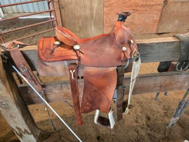 Image for Bucky Bradford roping saddle