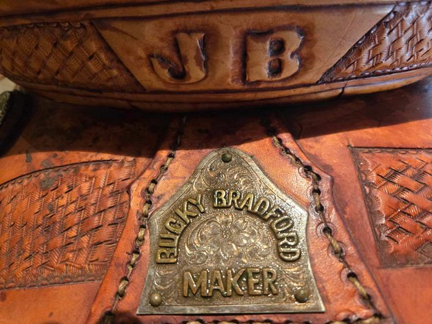 Image for Bucky Bradford roping saddle