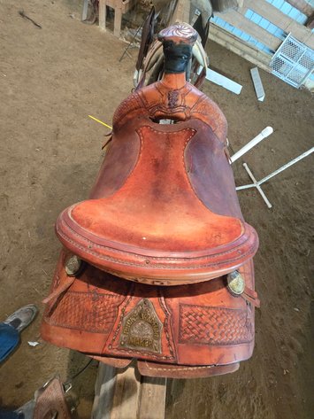 Image for Bucky Bradford roping saddle