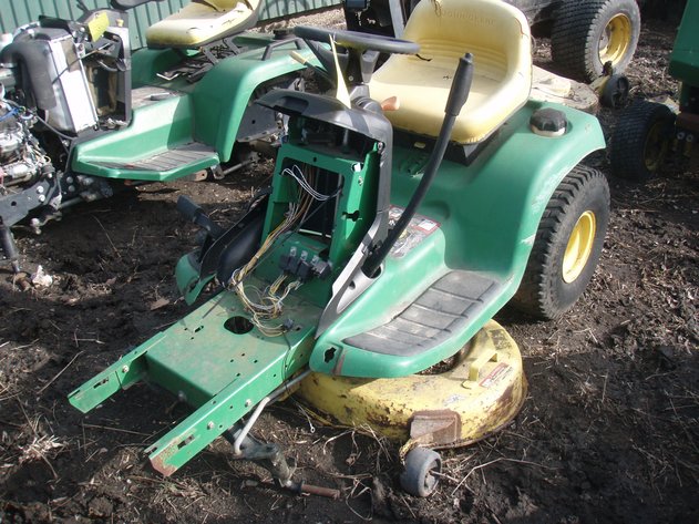 Image for John Deere LT155 with mower deck for parts