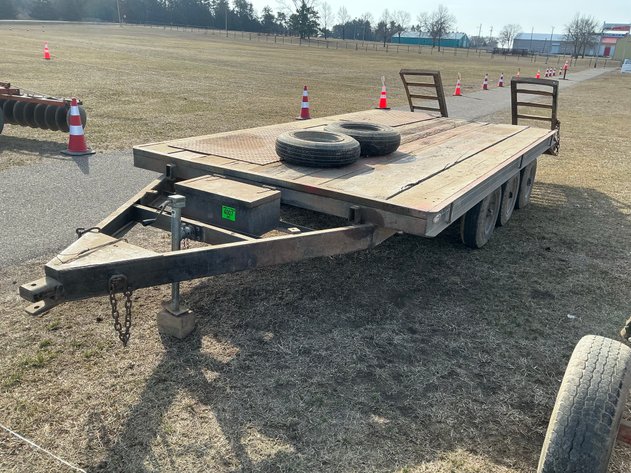 Image for 8x18 farm trailer with triple axle