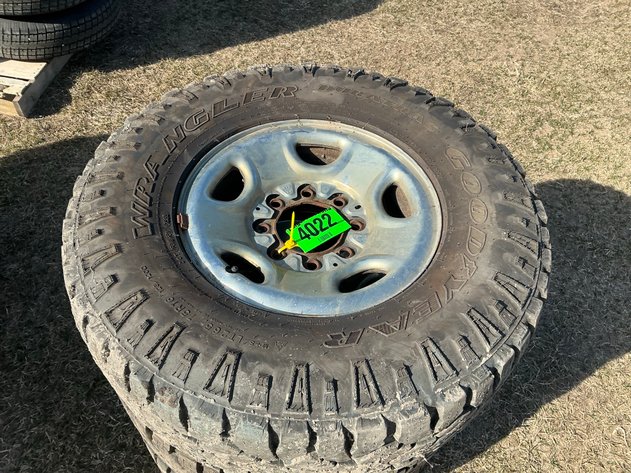 Image for Goodyear LT265/75R16 set of 4 tires on rims