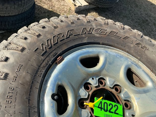 Image for Goodyear LT265/75R16 set of 4 tires on rims