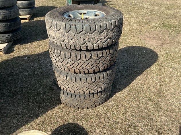 Image for Goodyear LT265/75R16 set of 4 tires on rims