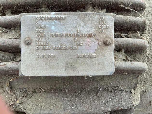 Image for (3) cables and 5HP motor for silage unloader