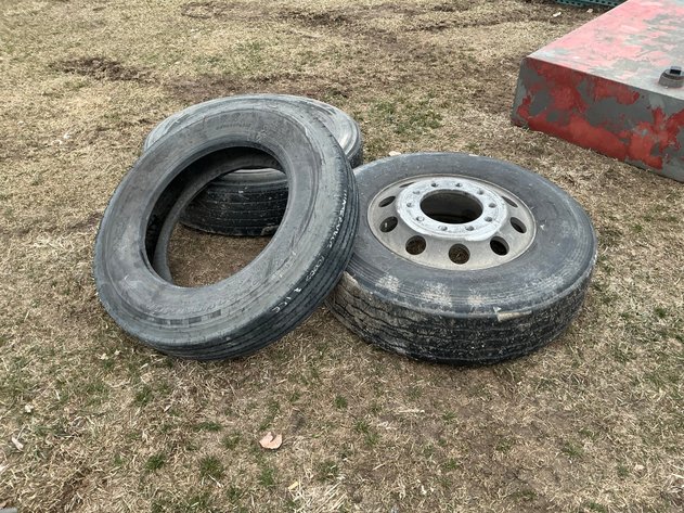 Image for (3) 22.5 semi tires