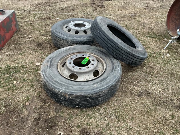 Image for (3) 22.5 semi tires