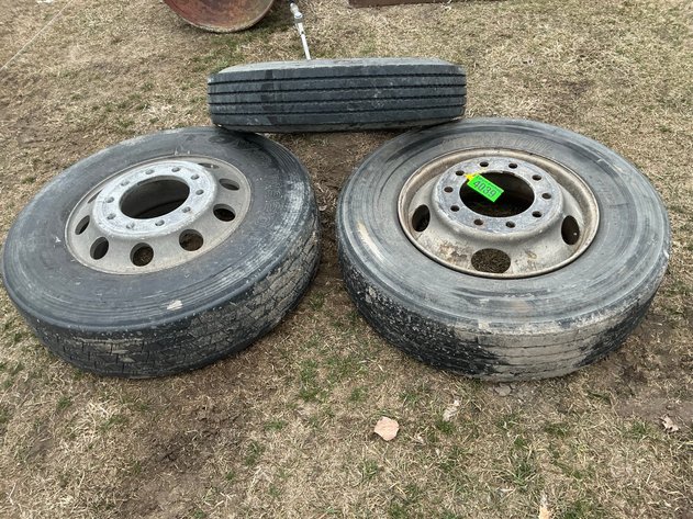 Image for (3) 22.5 semi tires