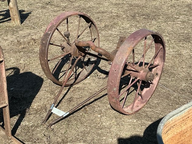 Image for Axle with 2 steel wheels