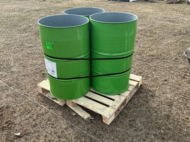 Image for (3) steel 55 gallon drums