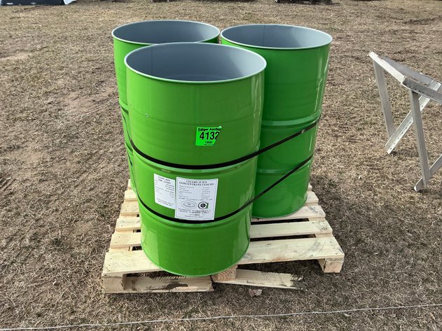Image for (3) steel 55 gallon drums