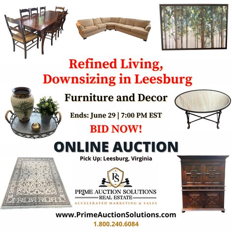 Image for Refined Living, Online Auction- Downsizing in Leesburg
