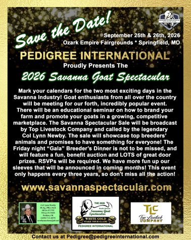 Image for 2026 | Savanna Spectacular Sale