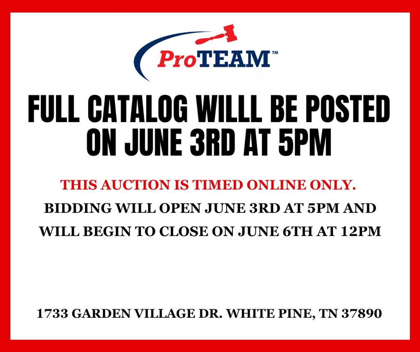 Image for Ring 6- ONLINE ONLY MISC. ROW (TIMED AUCTION)