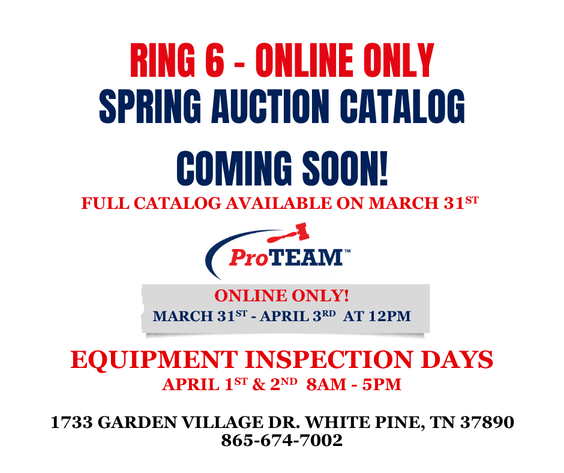 Image for RING 6 - 16th ANNUAL SPRING ABSOLUTE AUCTION