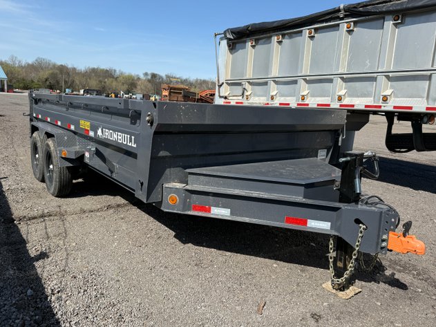 Image for 2025 IRONBULL 16' BUMPER PULL DUMP TRAILER