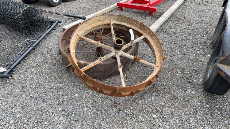 Image for QTY(2) STEEL TRACTOR WHEELS