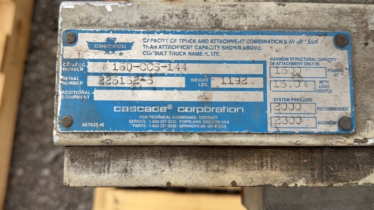 Image for FORKLIFT HYD SQUEEZE CLAMP