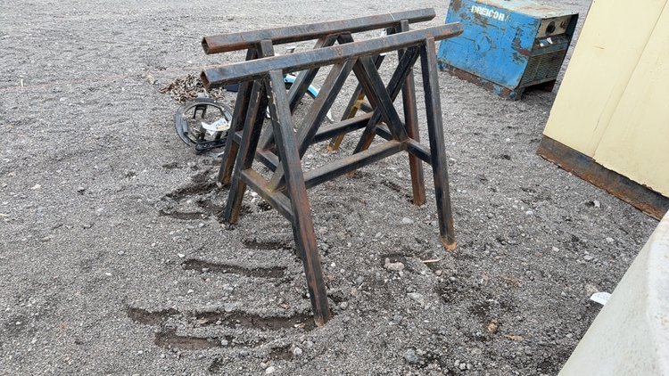 Image for SET OF METAL SAWHORSES
