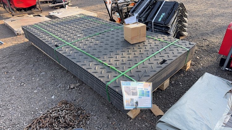 Image for QTY(12) 4' X 8' GROUND PROTECTION MATS