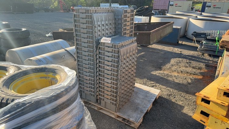 Image for QTY (54) PLASTIC STORAGE BOXES