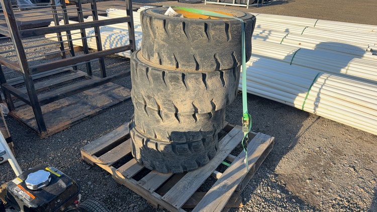 Image for QTY (4) 10-16.5 SKID STEER TIRES