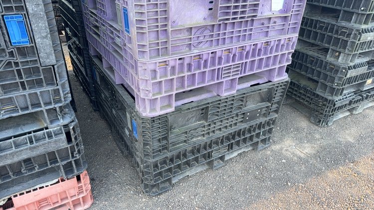 Image for QTY(2) STACK OF PLASTIC PALLETS