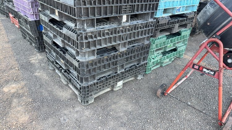 Image for QTY(2) STACK OF PLASTIC PALLETS