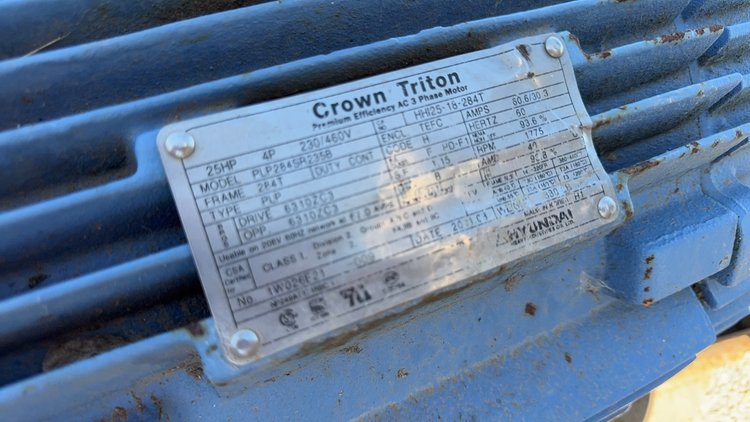 Image for QTY (2) 3 PHASE ELECTRIC MOTORS