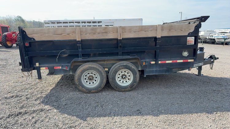 Image for 2018 GATOR MADE 14' BUMPER PULL DUMP TRAILER