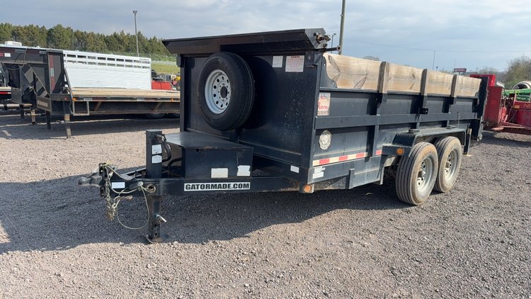 Image for 2018 GATOR MADE 14' BUMPER PULL DUMP TRAILER