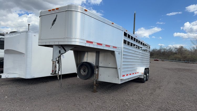 Image for 2008 FEATHER LITE 20' ALUMINUM STOCK TRAILER