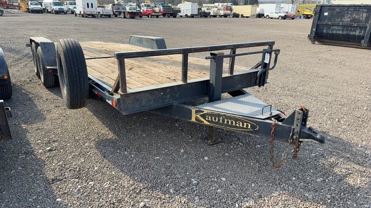 Image for 2016 KAUFMAN 22' BUMPER PULL TILT TRAILER