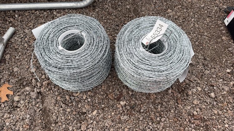 Image for QTY (2) ROLLS OF BARB WIRE