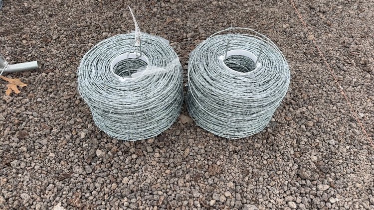 Image for QTY (2) ROLLS OF BARB WIRE