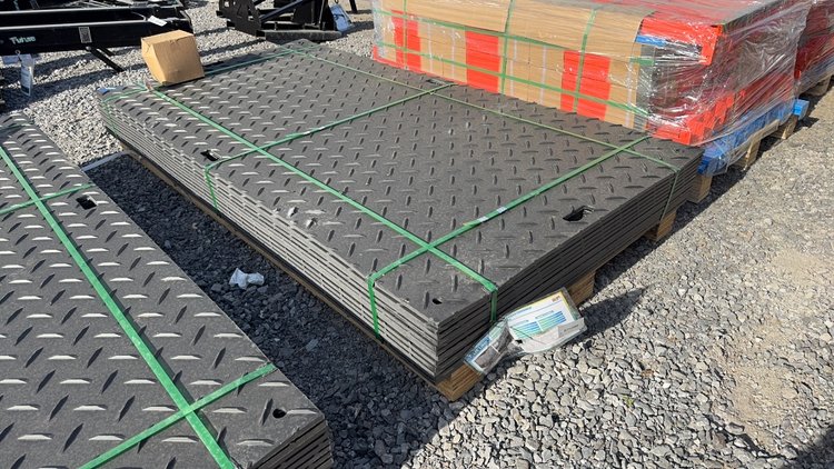 Image for QTY(12) 4' X 8' GROUND PROTECTION MATS