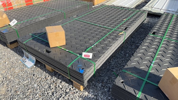 Image for QTY(12) 4' X 8' GROUND PROTECTION MATS