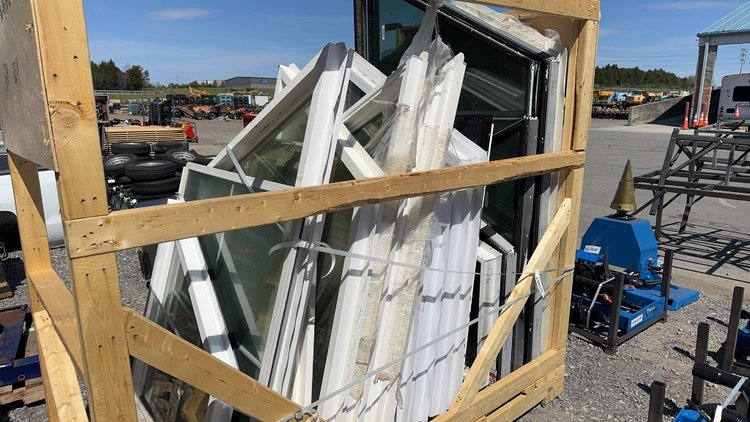 Image for CRATE OF VARIOUS SIZED WINDOWS