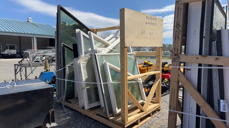 Image for CRATE OF VARIOUS SIZED WINDOWS