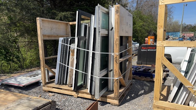 Image for CRATE OF VARIOUS SIZED WINDOWS