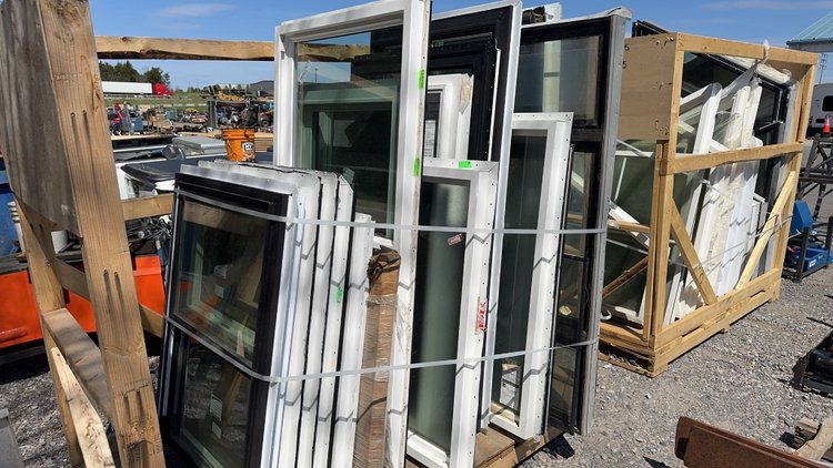 Image for CRATE OF VARIOUS SIZED WINDOWS