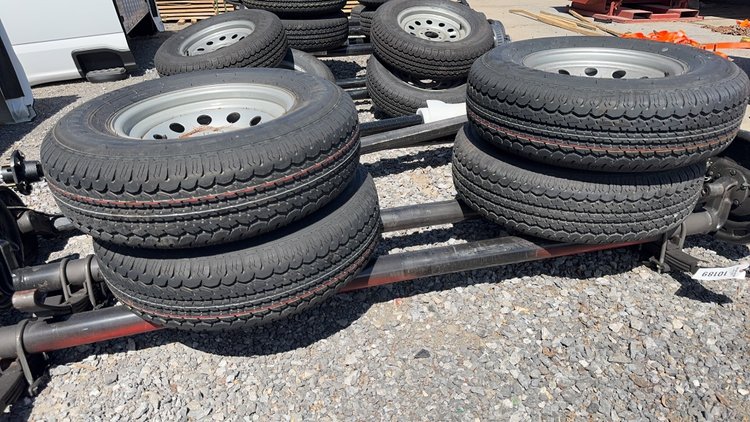 Image for QTY(2) 6 LUG TRAILER AXLE