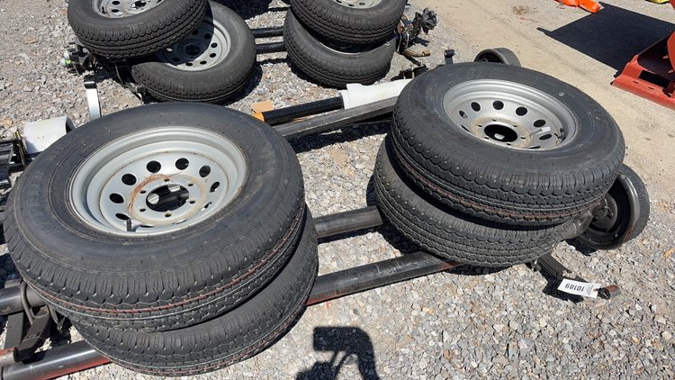 Image for QTY(2) 6 LUG TRAILER AXLE