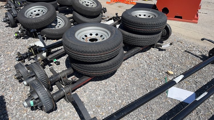 Image for QTY(2) 6 LUG TRAILER AXLE